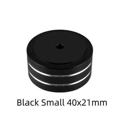 Speaker Spikes Stand Feet Pad Foot For Speakers CD Amplifier 58x22mm 40x20mm Aluminum Alloy Rubber Portable Audio Video 4sets