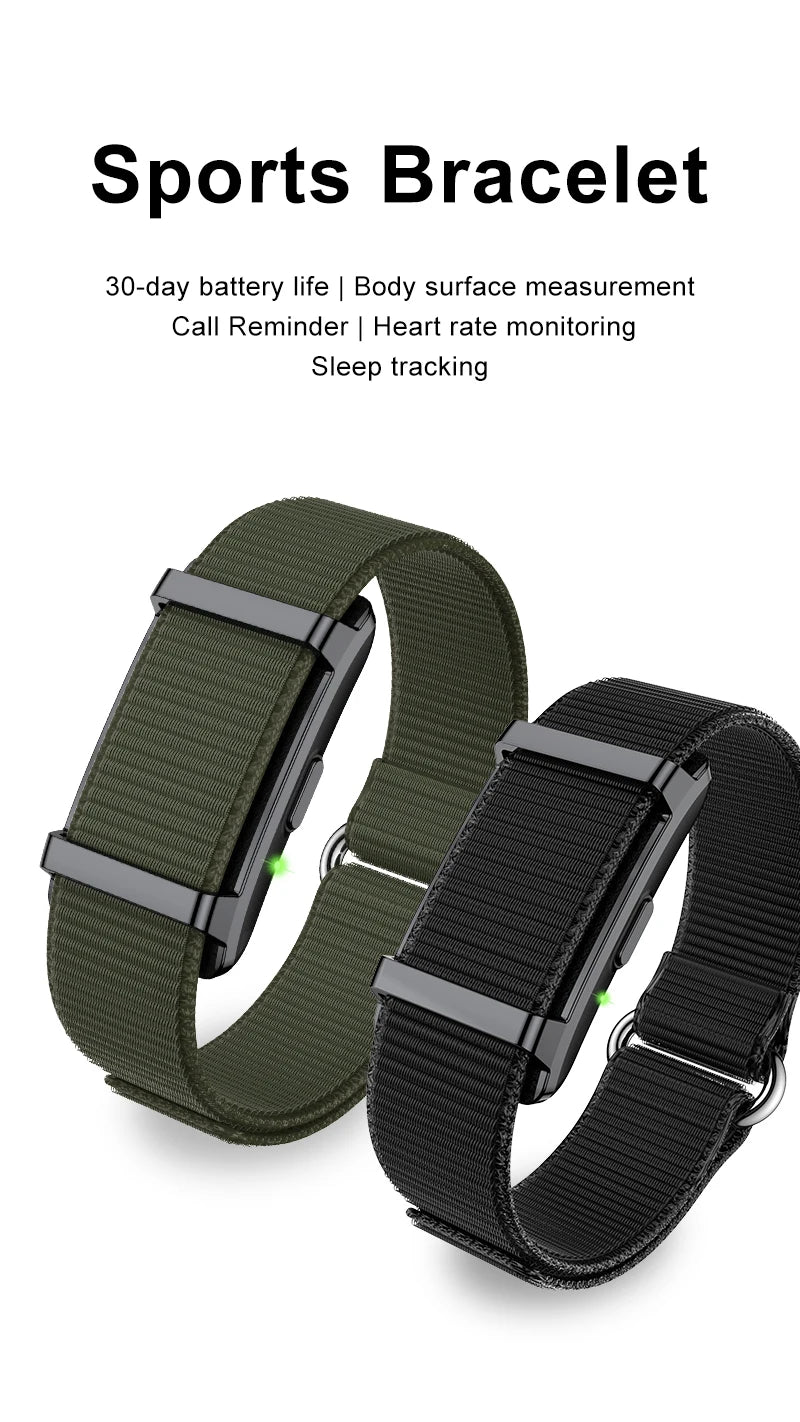 1ATM Waterproof Smart Fitness Bracelet – Heart Rate, Sleep & Step Tracker