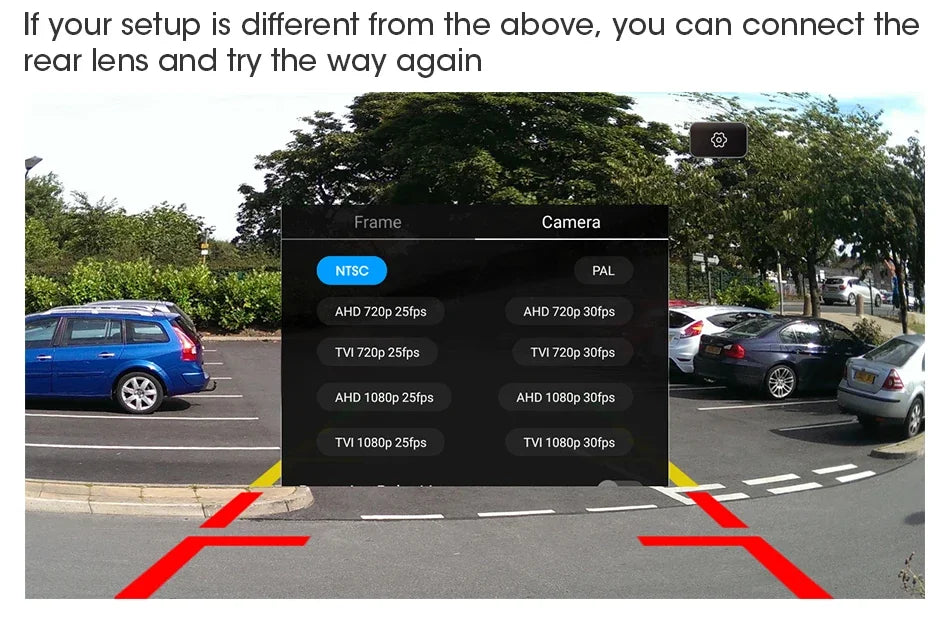 720P Camera AHD Switch CVBS Night Vision IP68 Waterproof 170° Degree Fisheye Golden Lens Full HD Vehicle Backup Rear View Camer