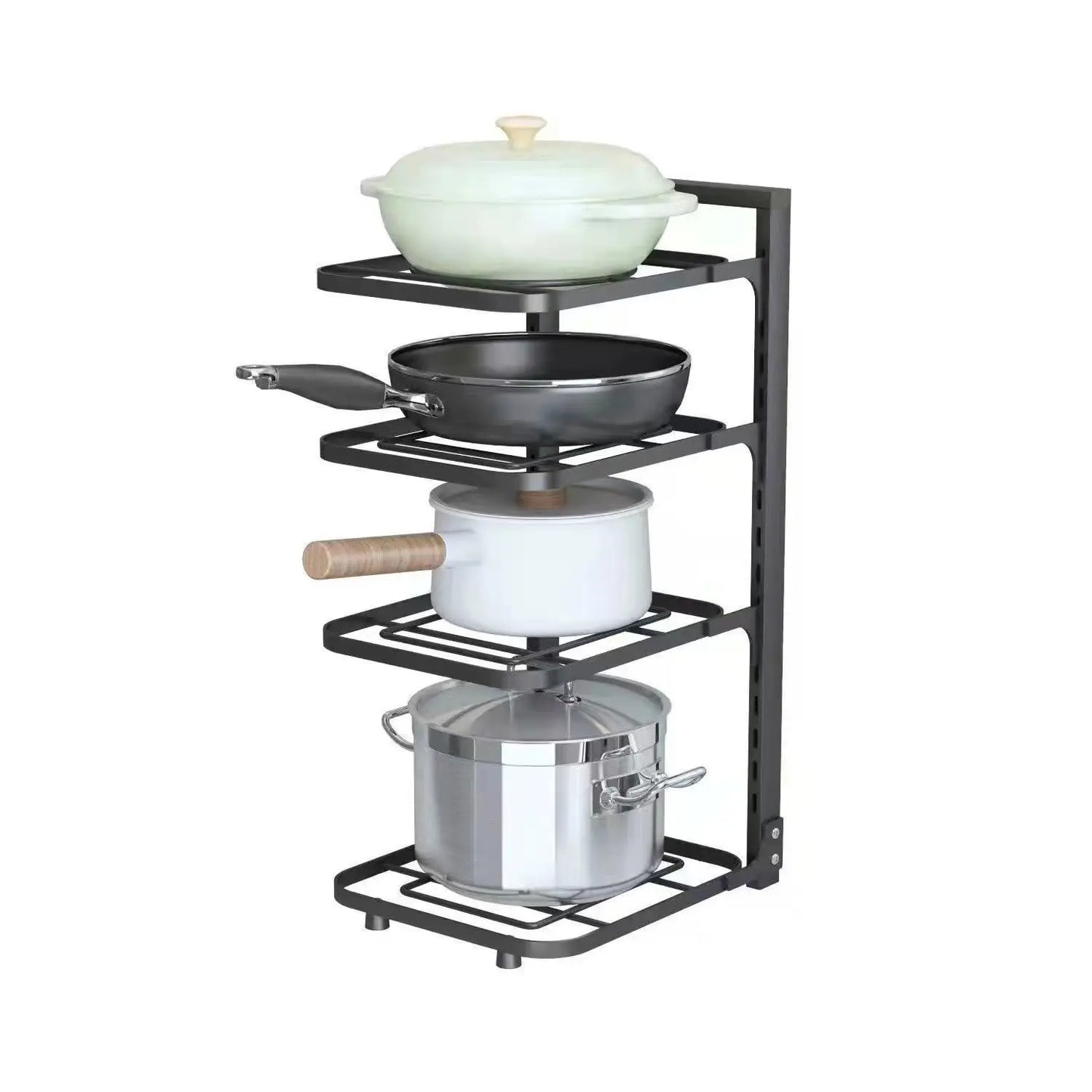 Stainless Steel Kitchen Organizer – Multi-Layer Shelves, Racks & Storage Cabinets